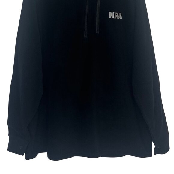 NRA Half Zip Pullover Fleece Shirt Mens 2XL Black - Picture 4 of 7